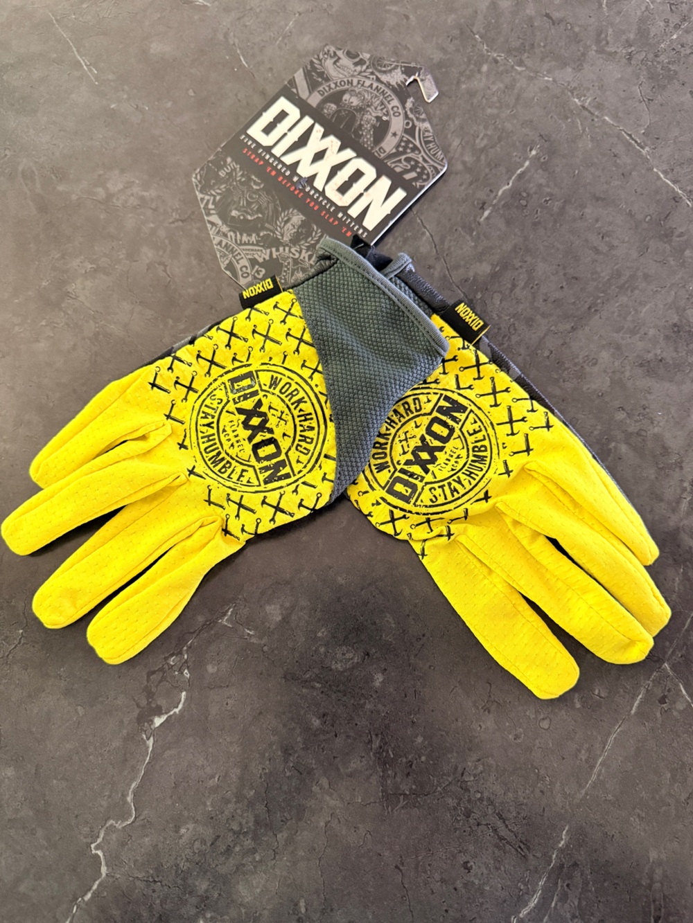DIXXON Men's Yellow moto Gloves XL
